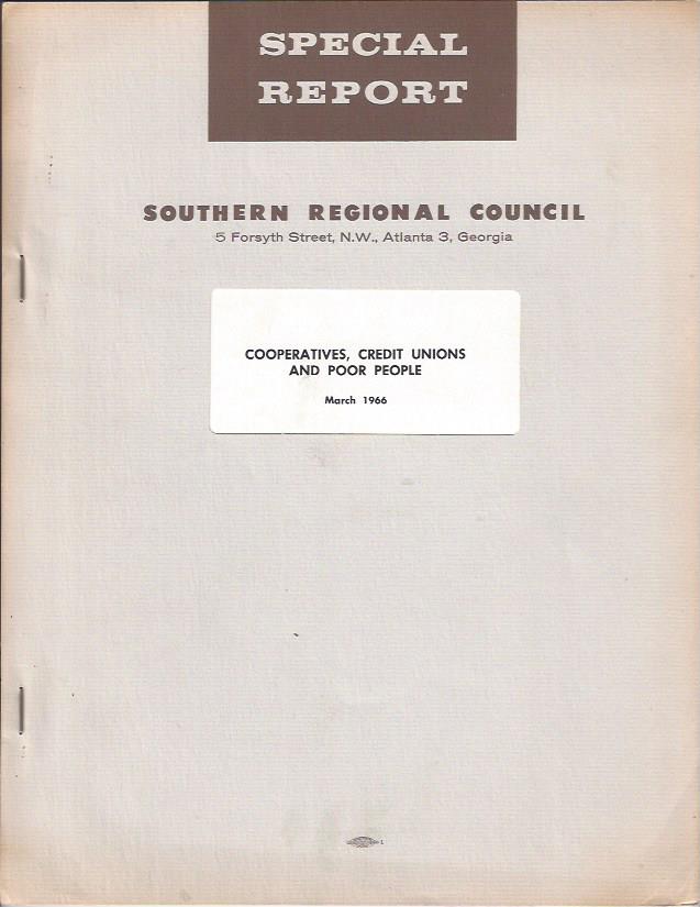 Image for Cooperatives, Credit Unions and Poor People